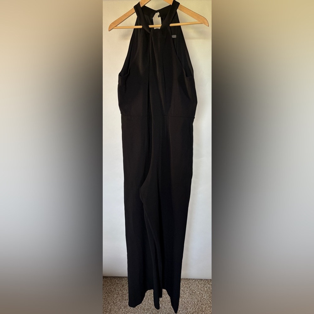 NEW w/o Tags Julia Jordan Black Halter Neck Wide Leg Jumpsuit Size 10 - Picture 3 of 12